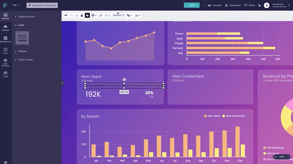 Alternative à Canva - Piktochart