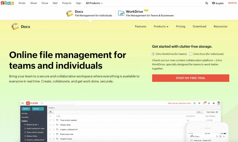 zoho docs